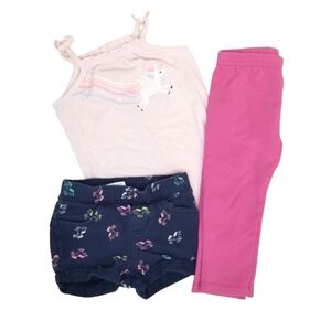 Jumping Beans Pink 18 Month Girl Softest Unicorn Bundle Set